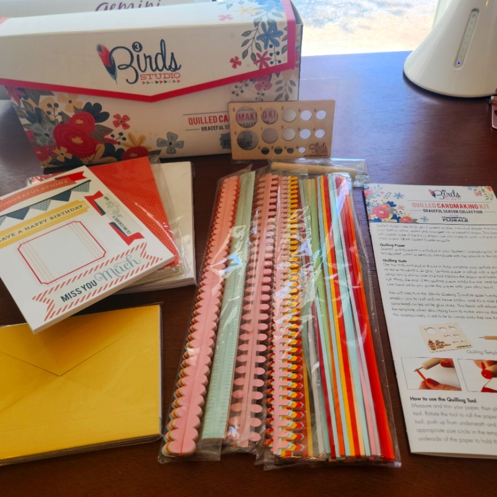 3 Birds Quilled Card Making Kit